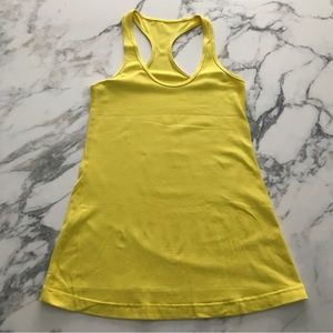 Lululemon Yellow Cool Racerback Tank